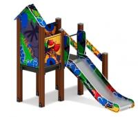 Горка с домиком - ИО 41.01.05-03 - (Граффити) H=900