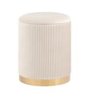 Пуф Шарлотта с ящиком велюр бежевый