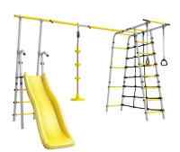 Дачный комплекс "Богатырь Плюс 2" + ДИСК качели Romana 103.12.06 (серый/жёлтый)