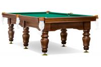 Стол / пирамида "Ильмень" (8 футов, 6 ног, под шар 60мм, 25мм камень) борта ясень