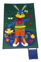 Коврик дидактический Заяц с лукошком