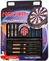 Набор из дротиков Nodor Dragonfly Silver steeltip 26gr и аксессуаров (профессиональный уровень)