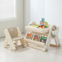 Развивающий детский стол со стульчиком 4 в 1 UNIX Kids Lego Camel