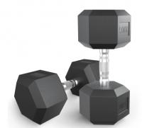 Гантель гексагональная UNIX Fit обрезиненная 20 кг