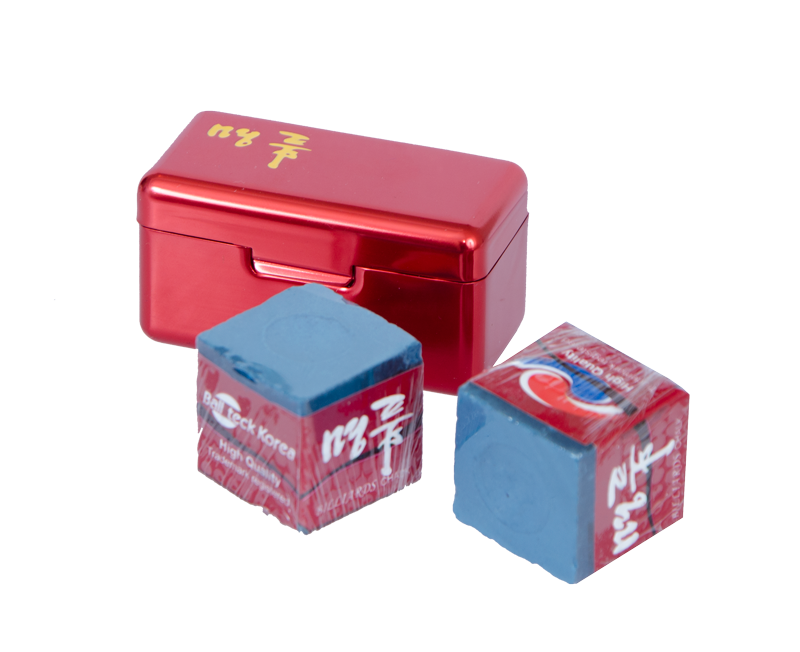 Мел "Ball teck PRO II" (2 шт, в красной металлической коробке) синий