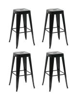 Стул барный TOLIX черный глянцевый KD 4 шт.