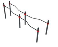 ОВ 01-101 Воркаут Брусья разноуровневые с заездом (89) ДОВ