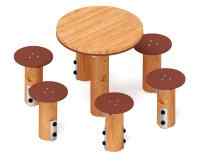 Столик взрослый (лиственница) МФ 32.01.05-Л.И1