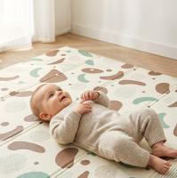 Игровой коврик складной UNIX Kids Traces / Следы 180x200 см коричневый