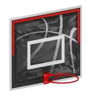 Щит баскетбольный (Черно-белый) - СО 2.70.01-02