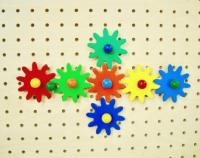 Тактильный навесной элемент «Шестерёнки 7 шт.»