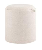 Пуф-столик с ящиком Хюгге S букле бежевый