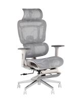 Кресло офисное TopChairs Nimbus белая сетка белый пластик