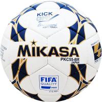 Мяч футбольный "MIKASA PKC55BR-2", р.5, FIFA Quality Pro, 32п, ПУ,руч.сш, лат.кам, бел-син-золот.