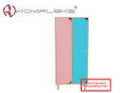 Шкаф для детской одежды 2-х секционный «AVKompleks Радуга 1»