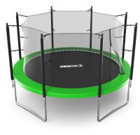 Батут UNIX Line Simple 12 ft (366 см) с внутренней защитной сеткой, зеленый