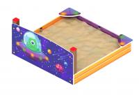 Песочница средняя с ограждением Космопорт - ИО 5.14.01-01