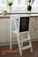 Башня помощника С ДОСКОЙ, БЕЛЫЙ, ORANGE BABY