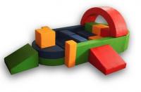 Мягкий напольный конструктор Самолет, 19 эл.