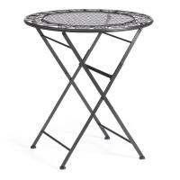 Стол Patio (PL08-11139) стальной сплав, черный, 70х75см