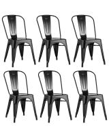Стул TOLIX черный глянцевый 6 шт.