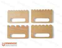 Трафареты для рисования песком «Гребешки №1» (4 штуки)