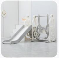 Горка с качелями UNIX Kids Music Grey