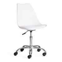 Офисное кресло TULIP (mod.106-1) металл/пластик/PU, 58 x 47 x 97см, White (белый) / Chrome (хром)