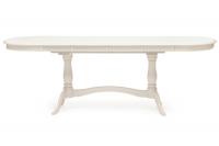 Стол раскладной Siena ( SA-T6EX2L ) дерево гевея/мдф, 150+35+35х80х75см, ivory white (слоновая кость 2-5)