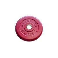 Диск обрезиненный d 31 мм цветной 5,0 кг (красный)