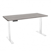 Стол с регулировкой высоты электрический LuxAlto LA-T33-2A3 белый/дуб бежево-серый ЛДСП 140*60*2.5