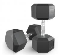 Гантель гексагональная UNIX Fit обрезиненная 25 кг