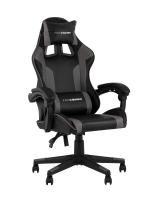 Кресло спортивное TopChairs Commander черно-серый