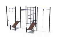 Кроссфит (со скамьями для пресса и турниками) СОВ 04503