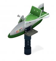 Самолетик (зеленый) - Качалка на пружине - ИО 22.03.02-01