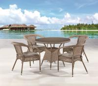 Комплект плетеной мебели Лион-1B T220CT/Y32-W56 Light brown 4Pcs