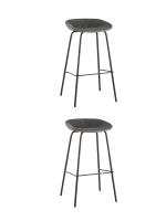 Стул барный Beetle Lite PU серый 2 шт