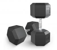 Гантель гексагональная UNIX Fit обрезиненная 42,5 кг