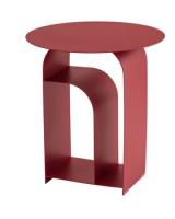 Журнальный столик Arwel металл бордовый