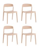 Стул Moris пластик бежевый 4 шт.