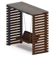 Пергола беседка с качелями - МФ 78.05.01-И1 /с поликарбонатом/