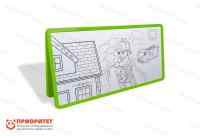 Напольный двойной модуль «Многоразовая раскраска» (150x75) зеленый