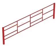 Ограждения металлические тип 7 - МФ 95.7.01 - H-500