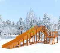 Зимняя горка "IgraGrad Snow Fox", скат 10 м (мод. 2)