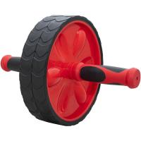 Ролик гимнастический TORRES двойной арт.PL5013, мет., пластик, нескольз. протектор, красно-черный