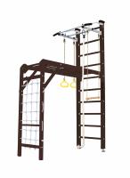 Шведская стенка Kampfer Union Ceiling (№5 Шоколадный Стандарт белый турник)