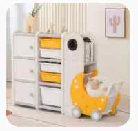 Стеллаж для игрушек UNIX Kids Moon 8 (3 полки + 5 ящиков) 