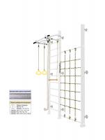 Шведская стенка Kampfer Winner Wall (№6 Жемчужный Высота 3 м белый антик турник)