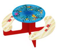 Столик круглый  (Морской) МФ 04-002