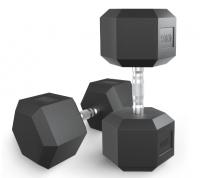 Гантель гексагональная UNIX Fit обрезиненная 40 кг